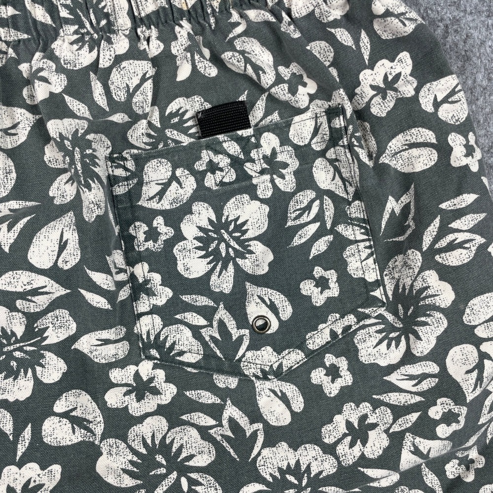 Vintage Polo Sport Swim Trunks Mens XL Green Floral Hibiscus Mesh Lined Shorts - Picture 5 of 12